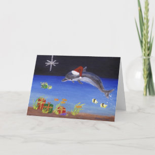 Vrolijk spetterend kerstfeest feestdagen kaart