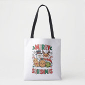 Vrolijk Squishmas Squish Squad Kerstmis Tote Bag (Voorkant)
