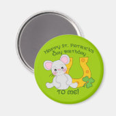 Vrolijk St. Patrick's Birthday voor mij! Magneet (Voorkant / Achterkant)