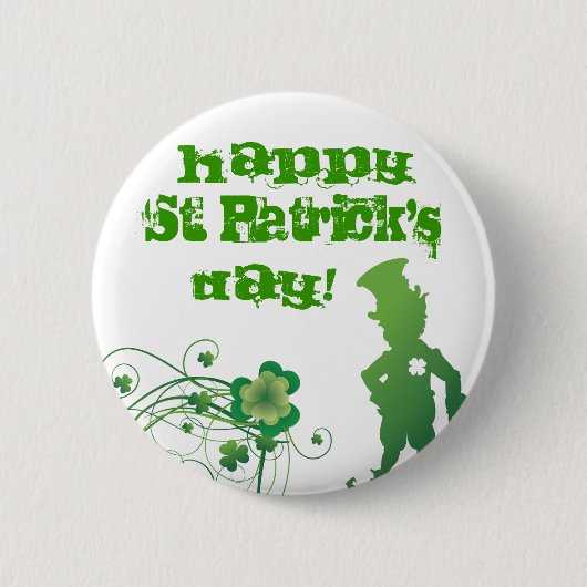 Vrolijk St. Patrick's, Dag! Ronde Button 5,7 Cm (Voorkant)