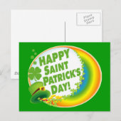 Vrolijk St. Patrick's Day. Briefkaart (Voorkant / Achterkant)