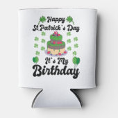 Vrolijk St. Patrick's Day Het is mijn verjaardag Blikjeskoeler (Voorkant)
