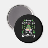 Vrolijk St. Patrick's Day Het is mijn verjaardag Magneet (Voorkant / Achterkant)
