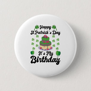 Vrolijk St. Patrick's Day Het is mijn verjaardag Ronde Button 5,7 Cm