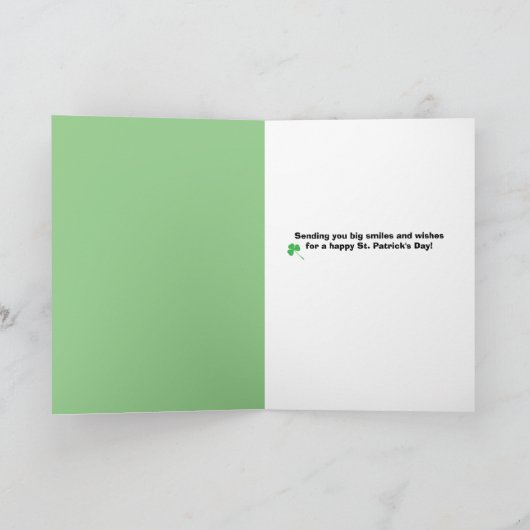 Vrolijk St Patrick's Day Iedereen Shiba Inu Dog Feestdagen Kaart (Binnen)