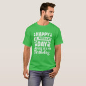 Vrolijk St. Patricks Day Ja Het is mijn geboorteda T-shirt (Voorkant volledig)