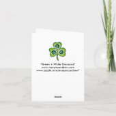 Vrolijk St. Patrick's Day. Kaart (Achterkant)