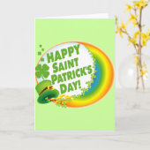 Vrolijk St. Patrick's Day. Kaart (Gele Bloem)