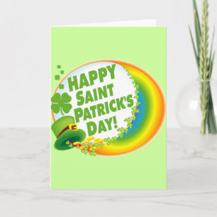 Vrolijk St. Patrick's Day. Kaart