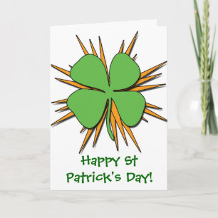 Vrolijk St Patrick's Day. Kaart