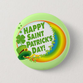 Vrolijk St. Patrick's Day. Ronde Button 5,7 Cm