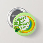 Vrolijk St. Patrick's Day. Ronde Button 5,7 Cm (Voorkant /achterkant)