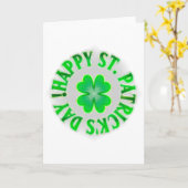 Vrolijk St. Patrick's Day.  Shamrock Kaart (Gele Bloem)