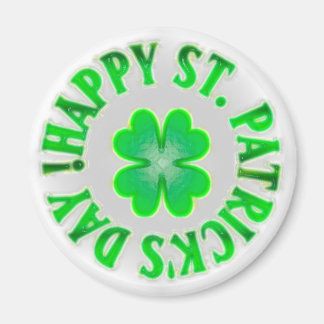 Vrolijk St. Patrick's Day.  Shamrock Magneet