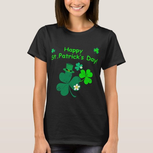 Vrolijk St. Patrick's Day. T-shirt (Voorkant)