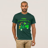 Vrolijk St. Patrick's Day. T-shirt (Voorkant volledig)