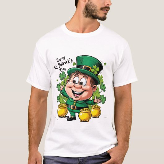 Vrolijk St. Patrick's Day. T-shirt (Voorkant)