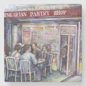 vrolijk stenen onderzetter (Voorkant)