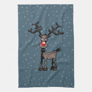 Vrolijk Stressmas met Rudolph Theedoek