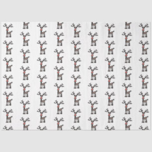 Vrolijk Stressmas met Rudolph Tissuepapier