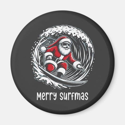Vrolijk Surfmas Magneet (Voorkant)