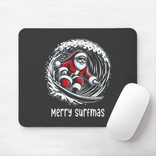 Vrolijk Surfmas Muismat (Met muis)