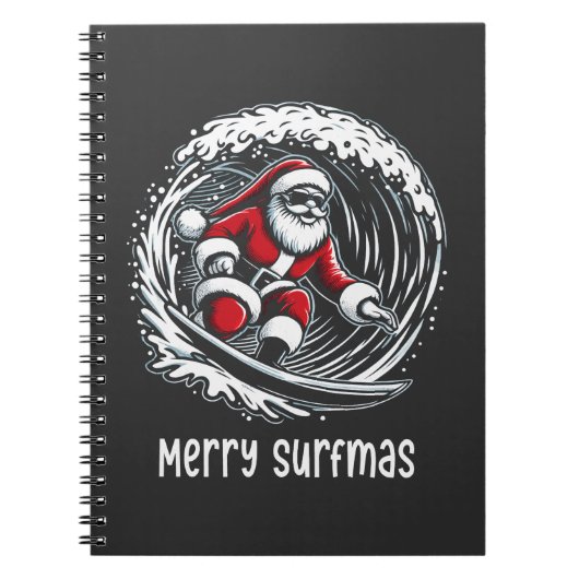 Vrolijk Surfmas Notitieboek (Voorkant)
