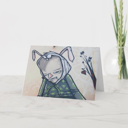 vrolijk surrealistisch feestdagen kaart (Voorkant)