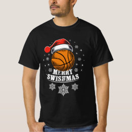 Vrolijk Swishmas, voor Basketbal Fans T-shirt