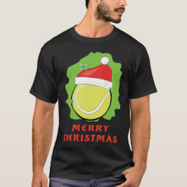Vrolijk tennis Kerstmis - Grappig T-shirt