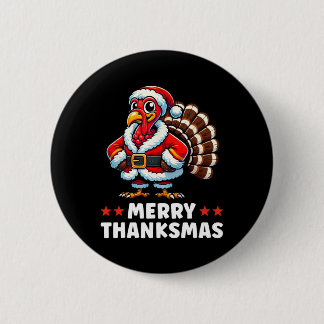 Vrolijk Thanksgiving Thanksgiving Turkije Xmas Fun Ronde Button 5,7 Cm
