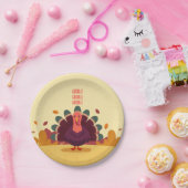 Vrolijk Thanksgiving Turkije Herfst Partij Bord (Feest)