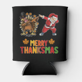 Vrolijk Thanksmas Thanksgiving Herfst Kerstseizoen Blikjeskoeler (Voorkant)