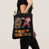 Vrolijk Thanksmas Thanksgiving Herfst Kerstseizoen Tote Bag (Dichtbij)