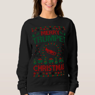 Vrolijk trompet kerst lelijke trui cadeau