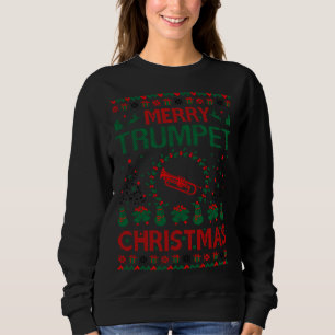 Vrolijk trompet kerst lelijke trui cadeau