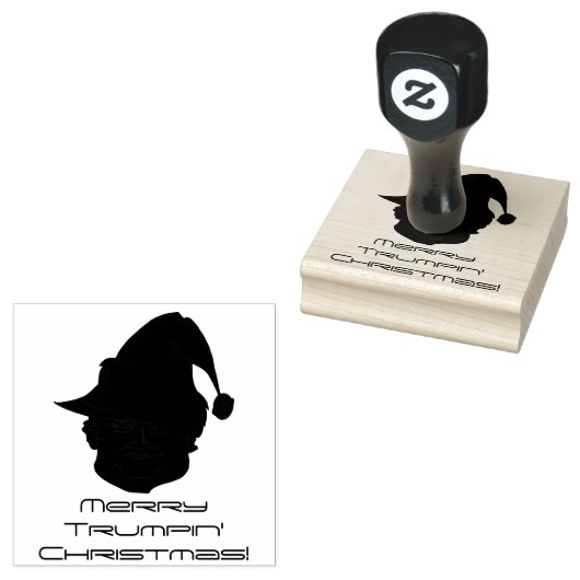 Vrolijk Trump Kerstmis! Rubberstempel (Gestempeld)