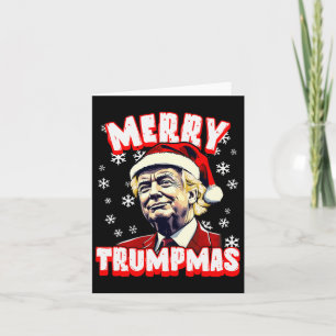 Vrolijk Trumpmas Kerst Trump Santa Trump Kerst Kaart