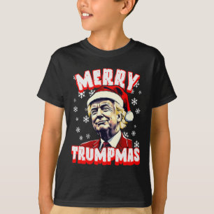 Vrolijk Trumpmas Kerst Trump Santa Trump Kerst T-shirt