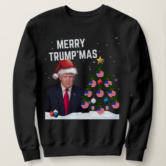 Vrolijk TRUMP'S MAS Kerstmis Trui (Design voorkant)