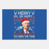 Vrolijk uh gelukkig dat je het ding kent Joe Biden Inpakpapier Vel (Voorkant 3)