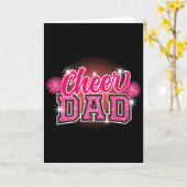 Vrolijk Vader Vaderdag Cheerleader Papa Daddy Chee Kaart (Gele Bloem)