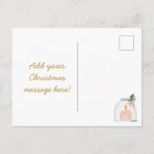 Vrolijk van de de hulstkroon van Kerstmis de Feestdagenkaart (Achterkant)