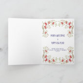 Vrolijk van de de vakantiekaart van Kerstmis de Feestdagen Kaart (Binnen)