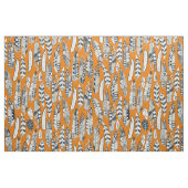 vrolijk veren oranje stof (Fat Quarter)