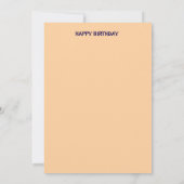 Vrolijk verjaardagsfeest kaart (Achterkant)