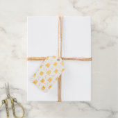 Vrolijk verjaardagspatroon cadeaulabels (Met Koord)