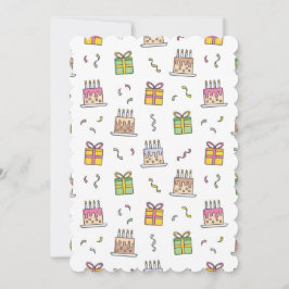 Vrolijk verjaardagspatroon kaart