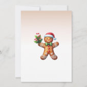 Vrolijk verjaardagsuitnodiging, kerstverjaardag kaart (Achterkant)