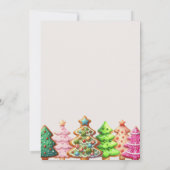 Vrolijk verjaardagsuitnodiging, kerstverjaardag kaart (Achterkant)